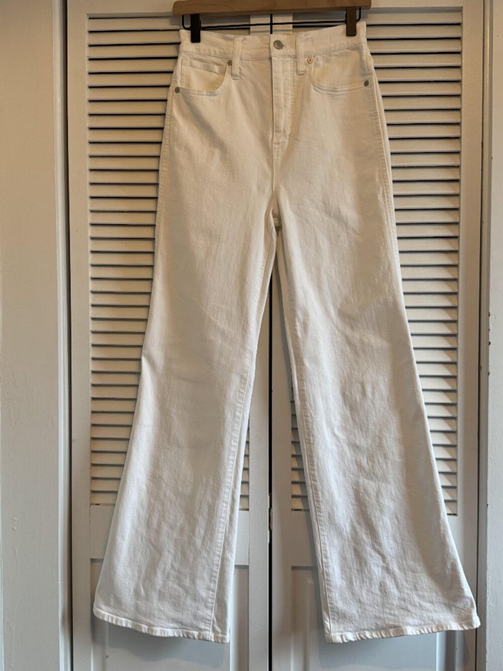 Madewell Jeans 11' High Rise Flare White 26, Women